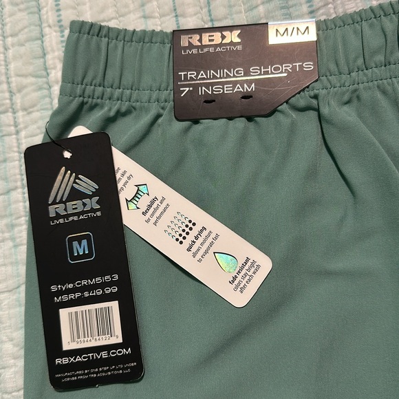 New RBX men Training Shorts 7” inseam size M - Picture 3 of 5